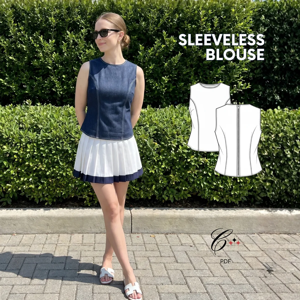 Sleeveless Blouse view 12
